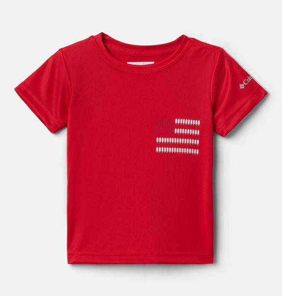 Columbia Grizzly Grove T-Shirt Red For Boys NZ48793 New Zealand
